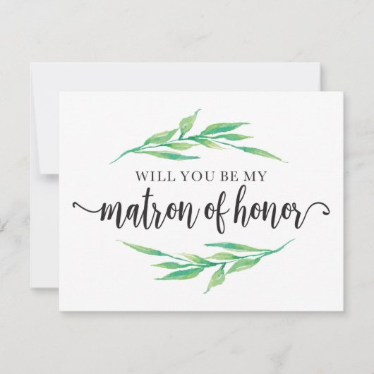 Groen wil je mijn getuige zijn kaart (Voorkant)