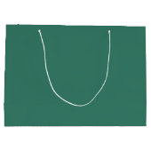Groen & Wit Aangepaste Naam Groot Cadeauzakje (Achterkant)