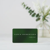 Groen wit aantrekkelijk Visitekaartje (Staand voorkant)