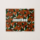 groen wit basketbal jongens meisjes team kleuren legpuzzel (Horizontaal)