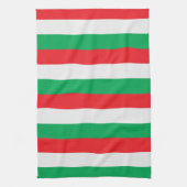 Groen, wit en rood - Italiaanse vlag Theedoek (Verticaal)