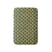  groen wit floragepatroon St Patrick Bat Badmat (Voorkant Verticaal)