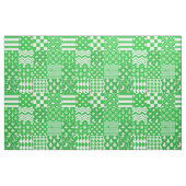 Groen Wit Gemengde Patchwork Ontwerp Patchwork Stof (Fat Quarter)