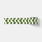 Groen Wit Geometrisch Abstract Lint (Voorkant)