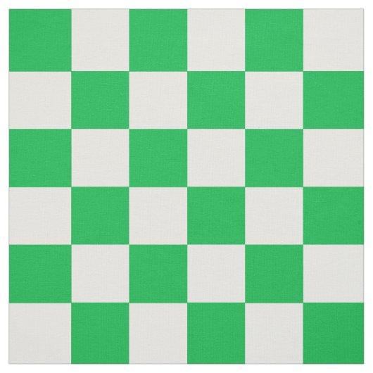 Groen wit geruit controlepatroon stof (Swatch)