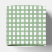 Groen & Wit Geruit Favor Doosje (Bovenkant)