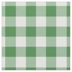 Groen & wit geruit gingham stof