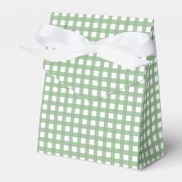 Groen & Wit Geruit Plaid Tent Favoriet Cadeaubox Bedankdoosjes