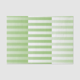 Groen wit gestreept patroon tissuepapier