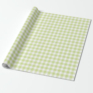 GROEN & WIT GINGHAM PLAID CADEAUPAPIER
