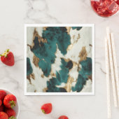 Groen Wit Goud Luipaard Servet (Insitu)