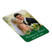 Groen Wit Goud Rollen, Shamrocks Fotomagneet Magneet (Rechterzijde)