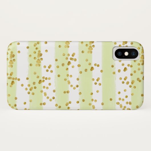 Groen, wit Hoesje-Mate Barely Daar iPhone X Hoesje (Achterkant (horizontaal))