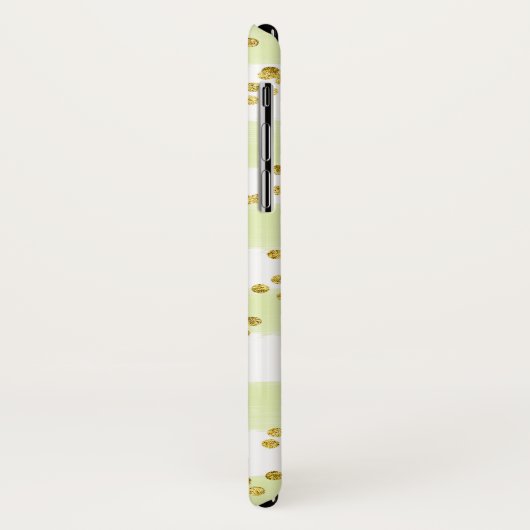 Groen, wit Hoesje-Mate Barely Daar iPhone X Hoesje (Achterkant/links)