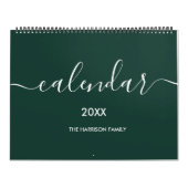 Groen-wit minimalistisch 2024\5 kalender (Hoes)