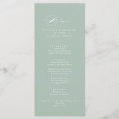 Groen wit modern menu (Voorkant)