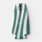 Groen-wit patroon Leggings Flesjeskoeler (Achterkant)