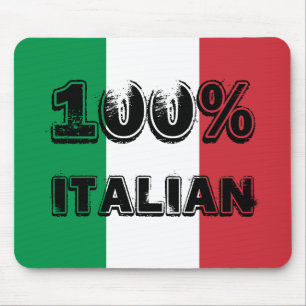 Groen Wit Rood Driekleurig 100% Italiaans Muismat