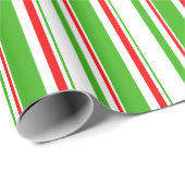 Groen, wit, rood kerstgebrouwbaar patroon cadeaupapier (Rol Hoek)