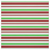 Groen, wit, rood met Kerstmis-Thlein Pattern Stof (Swatch)