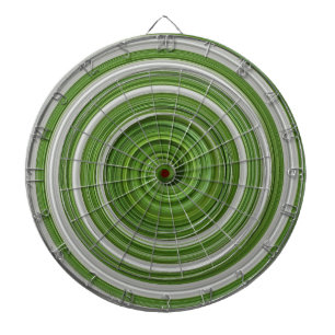 Groen-wit spiraalpatroon dartbord