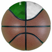 Groen wit team kleuren sport seizoen geschenken basketbal (Rechts)