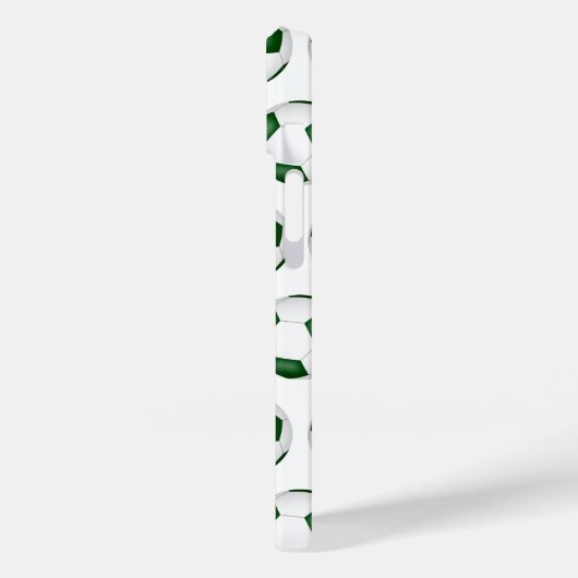 Groen wit voetballen patroon monogram Case-Mate iPhone case (Achterkant / Links)