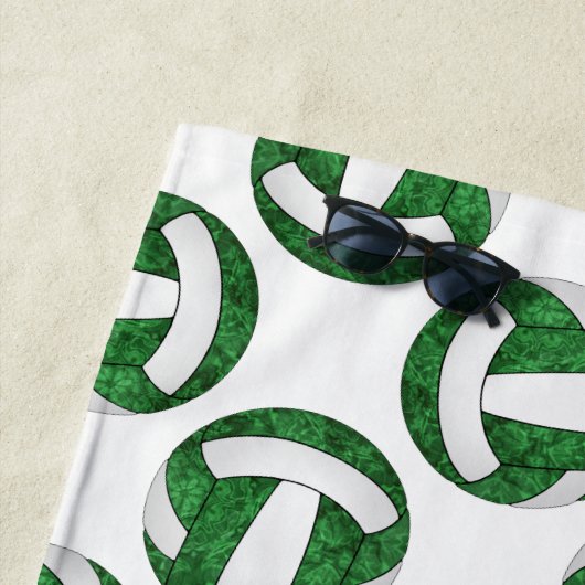 Groen Wit Volleybal Meisjes Team Sport Strandlaken (In situ)