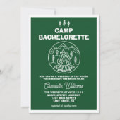 Groen Wit Weekend Camp Bachelorette Kaart (Voorkant)