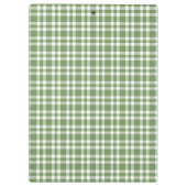 Groen Witte Geruite Patroon Klembord (Achterkant)
