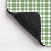 Groen Witte Geruite Patroon Muismat (Hoek)