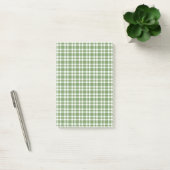 Groen Witte Geruite Patroon Post-it® Notes (Kantoor)