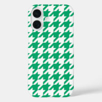 Groen Witte Houndstooth Rutpatroon