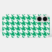 Groen Witte Houndstooth Rutpatroon Case-Mate iPhone Case (Achterkant (horizontaal))