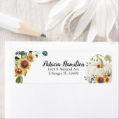 Groen-witte Pompoen Herfst Baby Shower Label (Insitu)