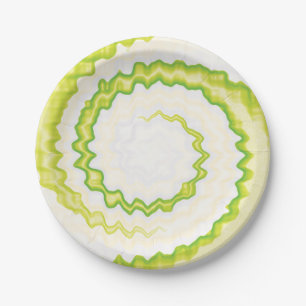 Groen-witte zwijn, kleurstof papieren bordje