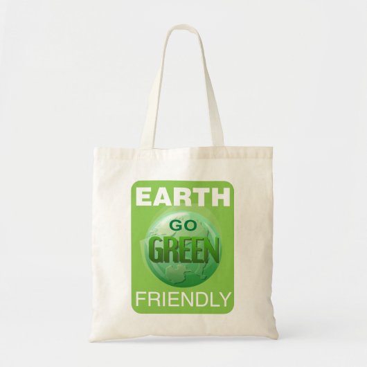 Groen worden Aarde vriendelijk Tote Bag (Voorkant)
