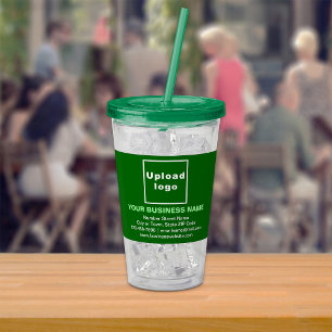 Groen Zakelijk Merk op Acryl Tumbler Drinkbeker
