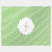 Groen zand ripples - Aangepaste fleece Blanket (Voorkant (Horizontaal))