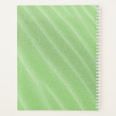 Groen zand ripples - Aangepaste planner (Achterkant)