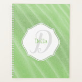 Groen zand ripples - Aangepaste planner (Voorkant)