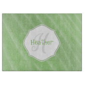 Groen zand ripples - Aangepaste snijraad Snijplank (Voorkant)