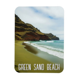 Groen Zandstrand Hawaii Reizen Magneet