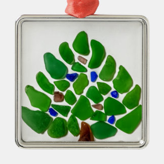 Groen Zee kerstboom Metalen Ornament