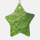 Groen Zee Mos Natuur Grass Beach Nautisch Keramisch Ornament (Links)