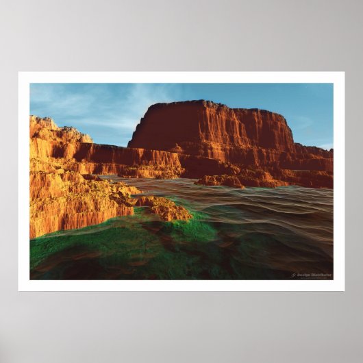 Groen Zee Poster (Voorkant)