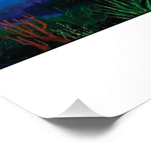 Groen Zee - Poster afdrukken Perfect Poster (Hoek)