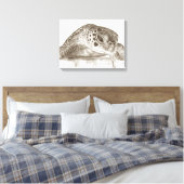 Groen Zee schildpad Canvas Afdruk (Insitu (Slaapkamer))