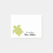 Groen Zee schildpad op maat Post-it® Notes (Voorkant)