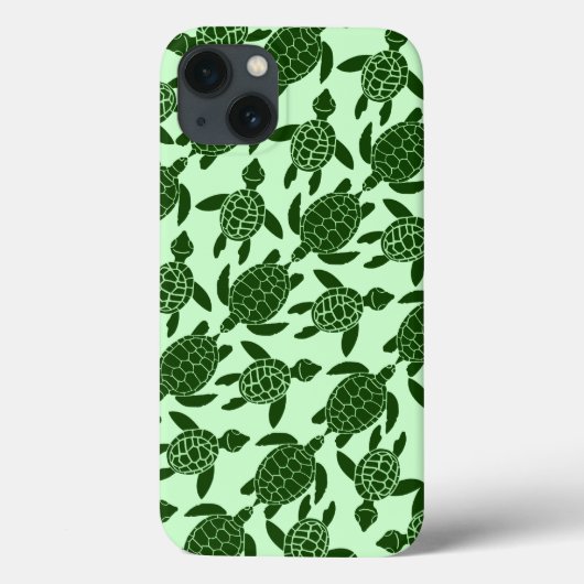 Groen Zee Turtle  Animal Patroon Case-Mate iPhone Case (Achterkant)